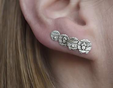 Sheep ear climbers 925 sterling silver